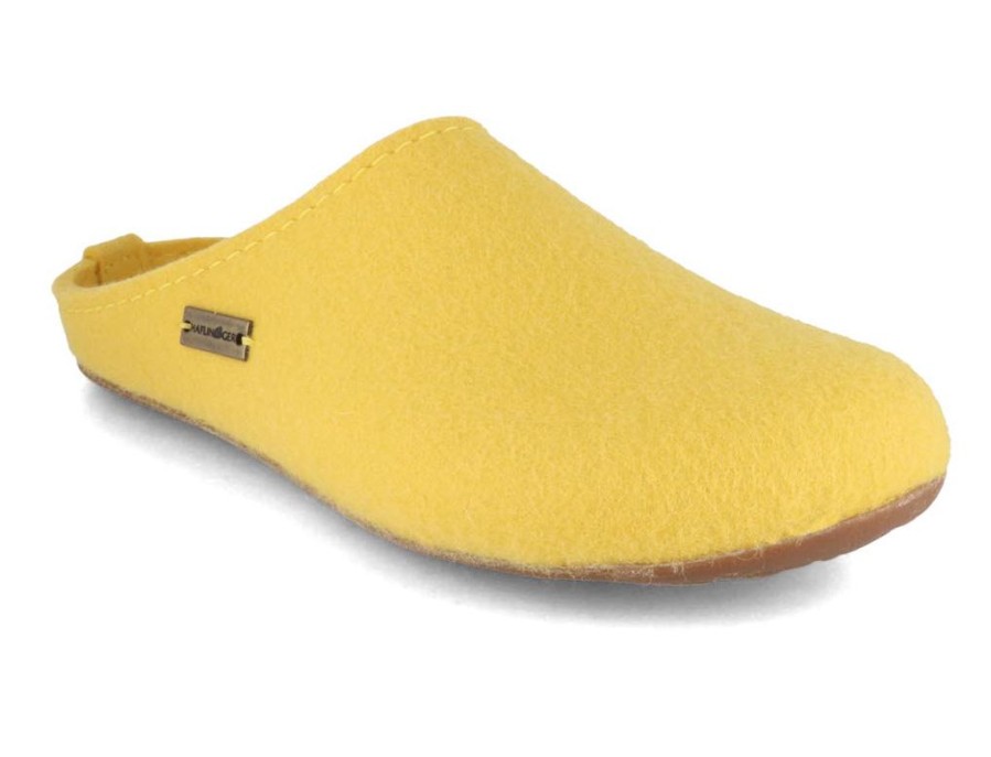 Haflinger Slippers Haflinger | Haflinger Women Felt Slippers 'Everest Fundus', Yellow