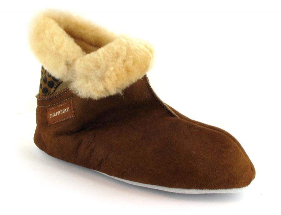 Women Shepherd | Shepherd Women'S Sheepskin Slipper Boots | Mariette, Antique Cognac/Leo