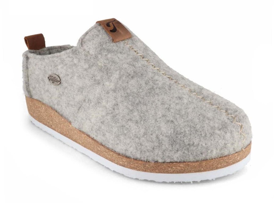 Men Tuffeln® | Tuffeln® Wool Slippers With Arch Support Heimkehr , Light Grey