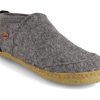 Women WoolFit | Woolfit® Office Slippers Taiga With Rubber Sole, Light Gray