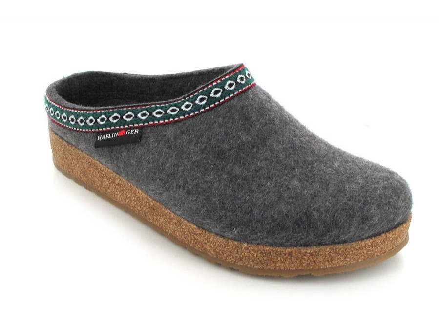 Women Haflinger | Haflinger® Slippers With Arch Support | Grizzly Franzl, Anthracite