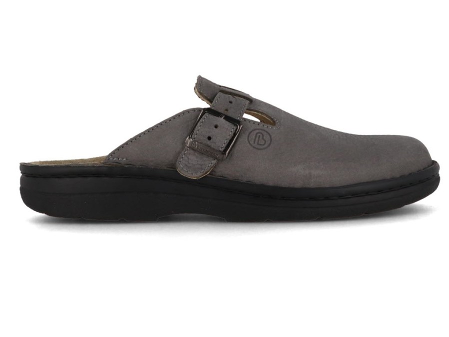 Men Berkemann | Berkemann Berkoflex Men Clogs 'Max', Mouse Gray