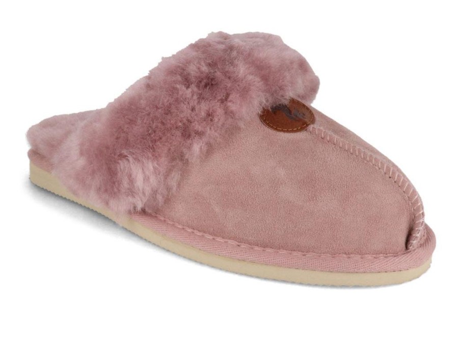 Women Thies | Thies Women'S Sheepskin Slippers, New Pink