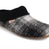 Women Living Kitzbuehel | Living Kitzbuhel Women 'Slippers With Knitted Cuff', Black Gray