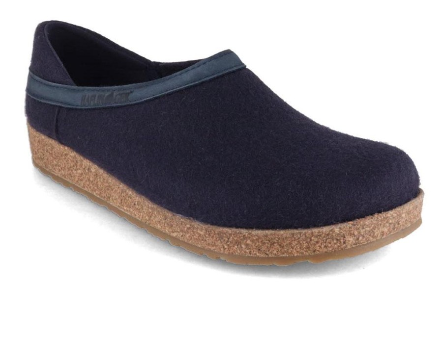 Women Haflinger | Haflinger Clog | Grizzly Buffalo, Midnight Blue