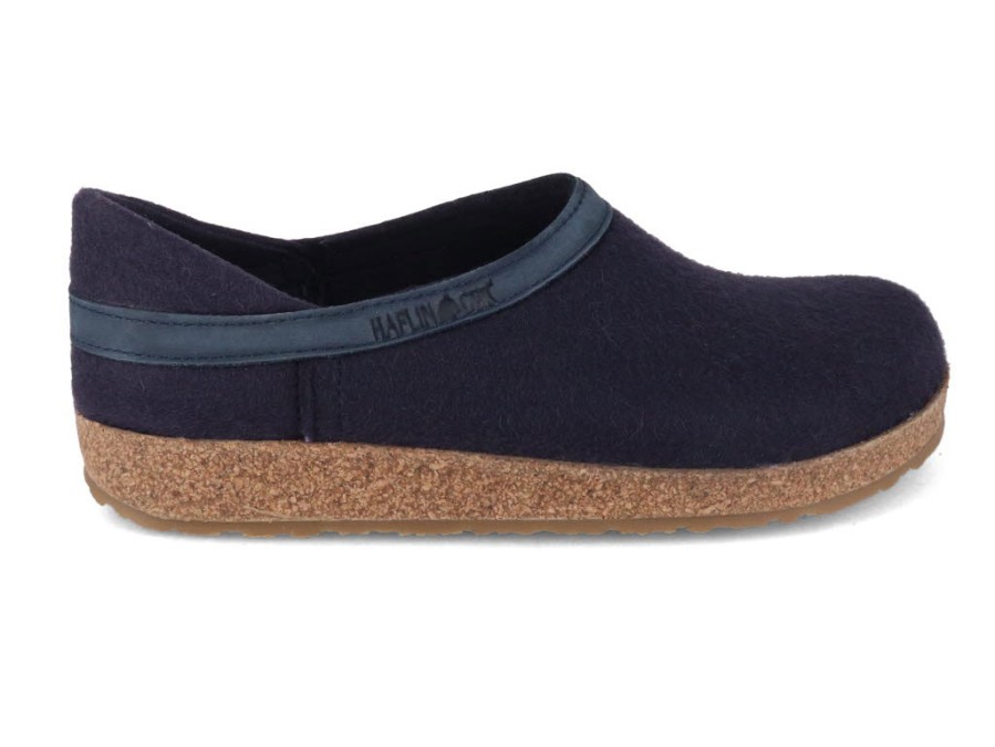 Women Haflinger | Haflinger Clog | Grizzly Buffalo, Midnight Blue