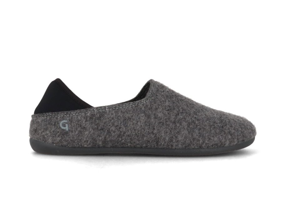 Men Gottstein | Gottstein Women Men Wool 'Slip-On', Grey Charcoal