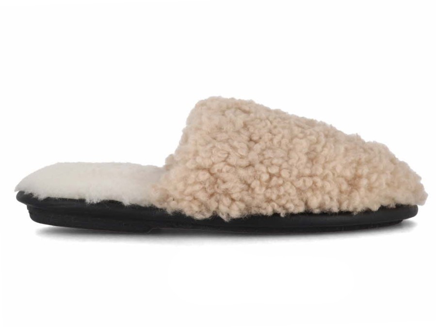 Women Lammbock® Shearling Slippers | Lammbock® Women'S Shearling Slippers 'Locke', Beige