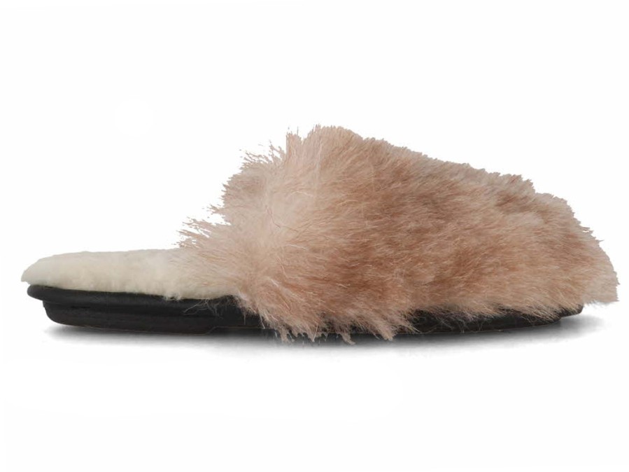 Women Lammbock® Shearling Slippers | Lammbock® Women'S Shearling Slippers 'Pedusa', Beige