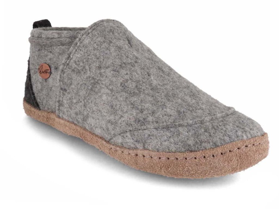 Women WoolFit | Woolfit® Ankle High Felt Slippers | Taiga, Light Gray