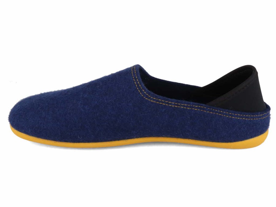 Men Gottstein | Gottstein Men Women Slippers 'Wool Slip-On', Midnight Lux