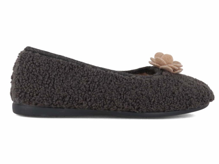 Women Varomed vital | Varomed Vital Women Felt Ballerinas 'Anny', Dark Gray