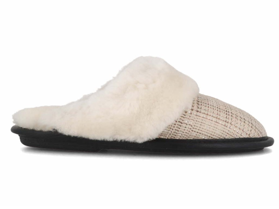 Women Lammbock® Shearling Slippers | Lammbock® Women'S Shearling Slippers 'Lambert', Beige Boucle