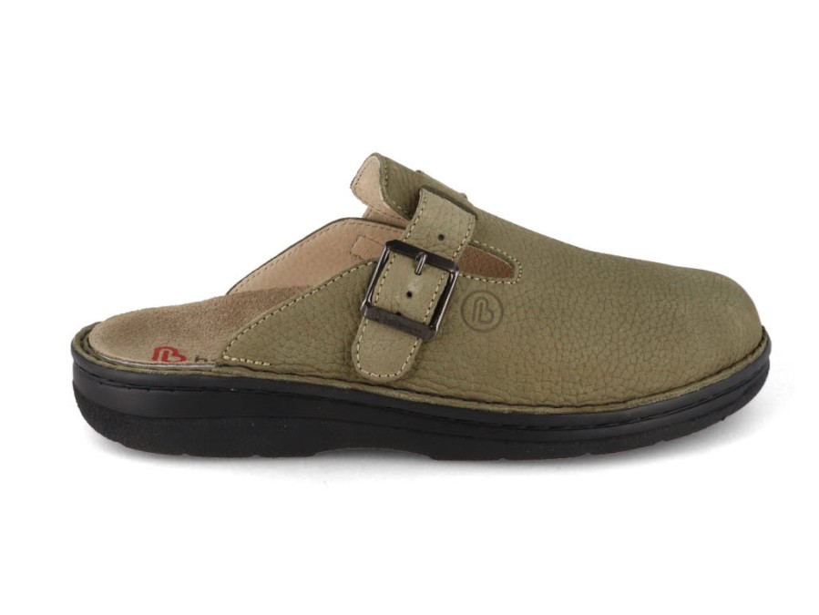 Men Berkemann | Berkemann Berkoflex Men Clogs 'Max Plus', Green