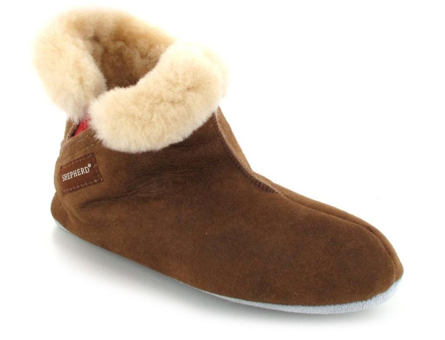 Women Shepherd | Shepherd Women'S Sheepskin Slipper Boots | Mariette, Antique/Cognac