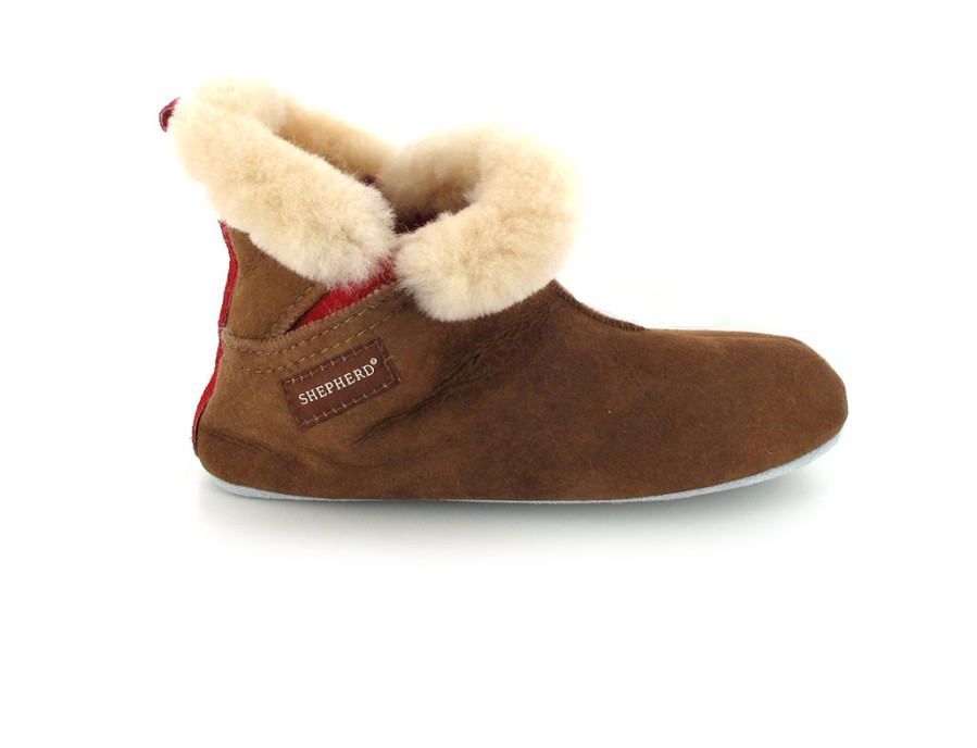 Women Shepherd | Shepherd Women'S Sheepskin Slipper Boots | Mariette, Antique/Cognac