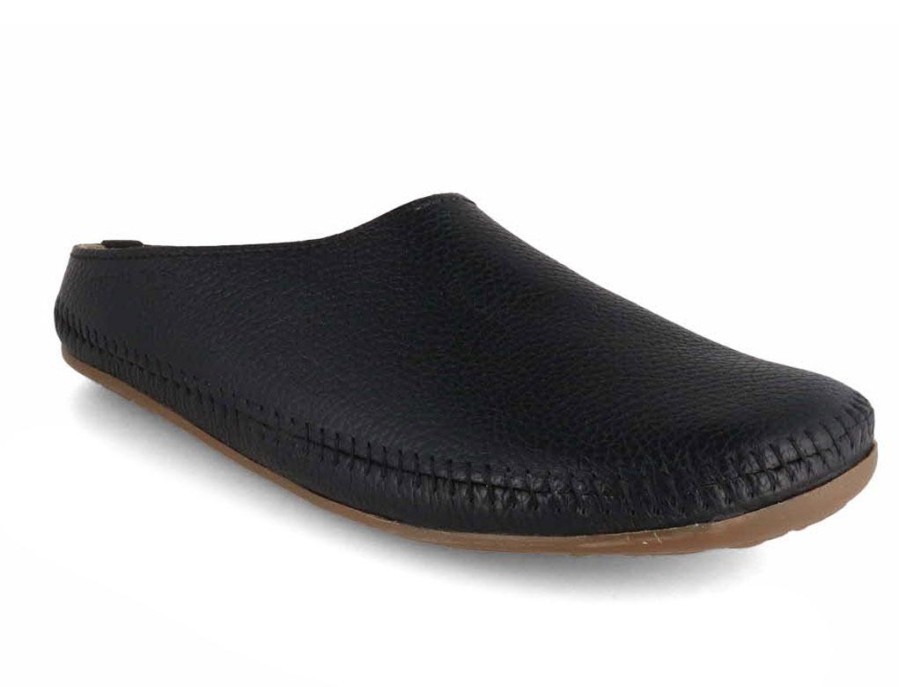 Women Haflinger | Haflinger Leather Slippers | Everest Softino, Black