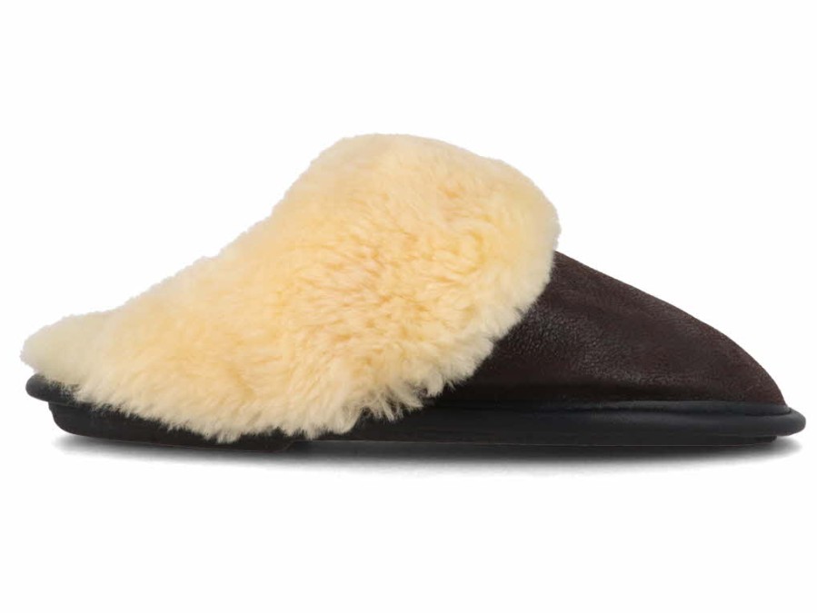 Women Lammbock® Shearling Slippers | Lammbock® Unisex Medical Shearling Slippers 'Lambert', Brown