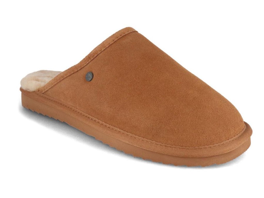 Girls Warmbat | Warmbat Men Slippers 'Classic', Cognac