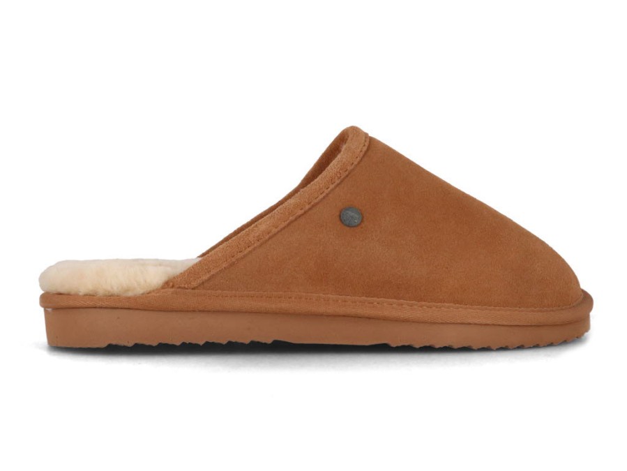 Girls Warmbat | Warmbat Men Slippers 'Classic', Cognac