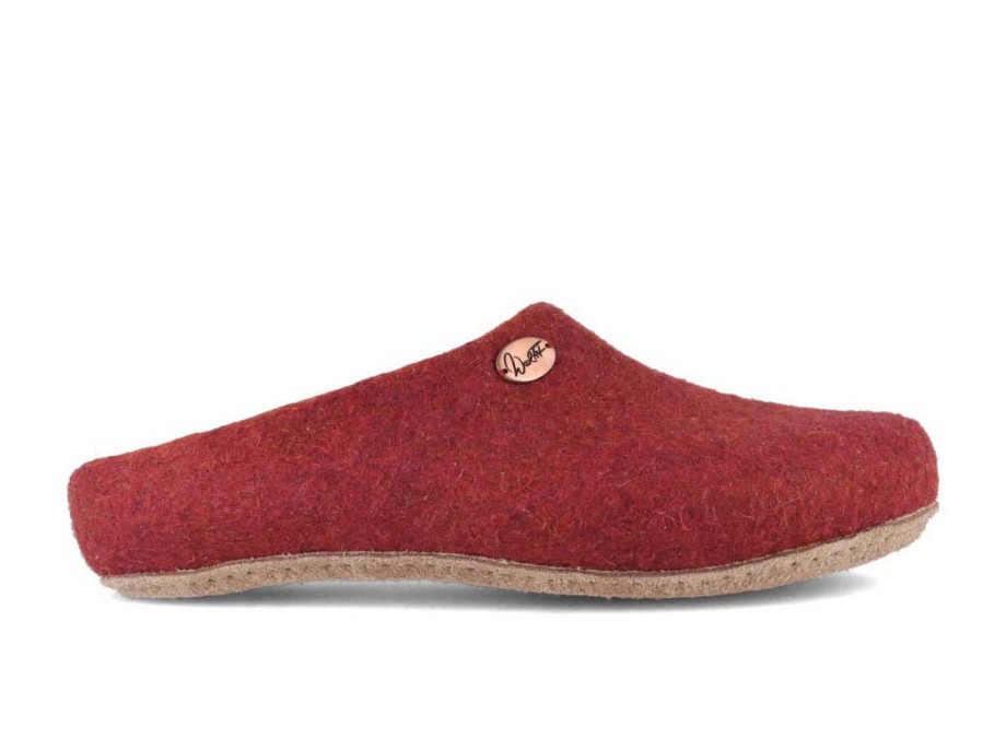 Men WoolFit | Woolfit® Summer Slippers 'Step', Red + Orange