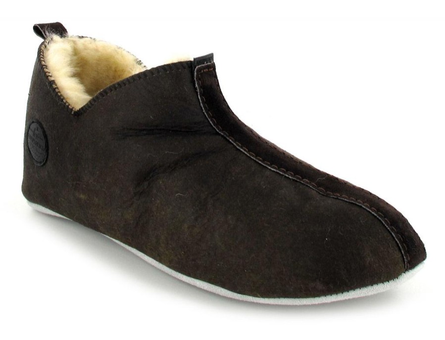 Girls Shepherd | Shepherd Men'S Sheepskin Slippers | Henrik, Oiled/Antique