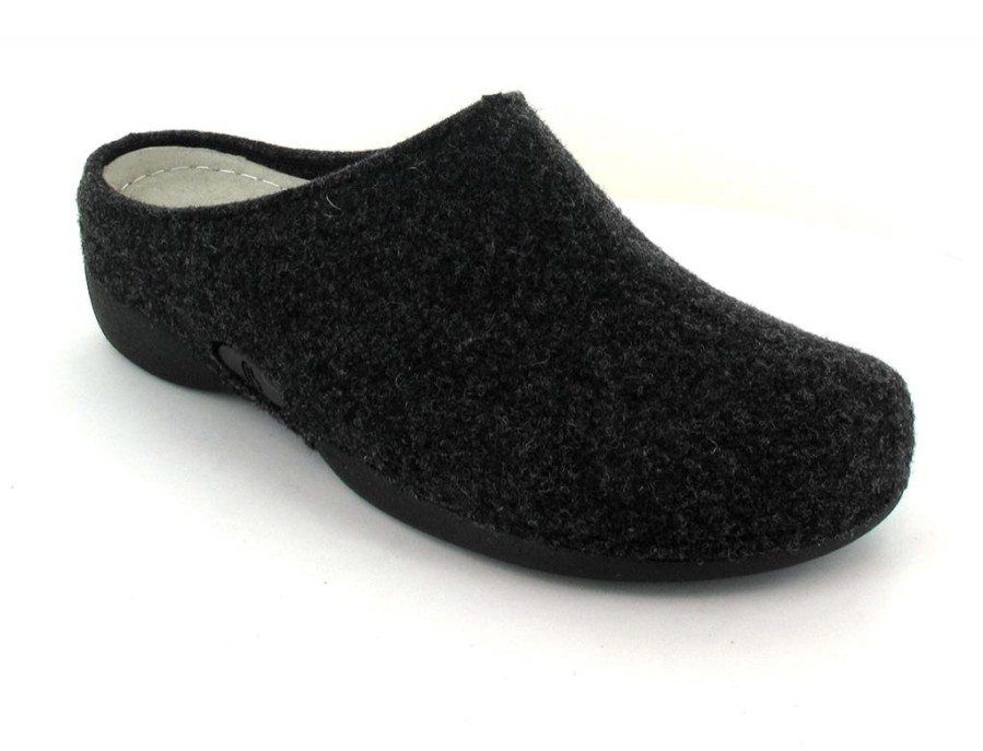 Women Berkemann | Berkemann Berkina Clog | Lauren, Dark Gray